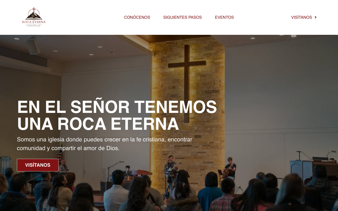 Roca Eterna MN — Spanish-language church website redesign